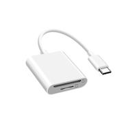 Lecteur Carte Universel pour micro SD / SD / TF, Adaptateur USB-C Blanc