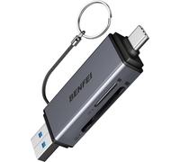 Lecteur Carte Usb C Vers Micro Sd(2 En 1)Adaptateur Usb Reader Card Tf Pour Apple Iphone 16 15 Otg 3.0 Compatible Avec Samsung S24 Compact Flash Type C Prise Adapter Externe Mémoire Android Smartphon