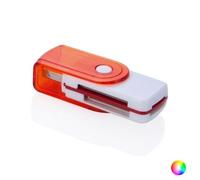 Lecteur-cartes bicolore M2, MS Duo, Micro SD, SD Couleur - Rouge
