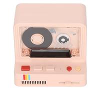 Lecteur cassette Bluetooth portable stéréo haut-parleur rétro prend en charge les cartes mémoire AUX son multifonction rotation automatique disque noir double effets d'éclairage d'ambiance