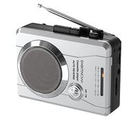 Lecteur Cassette Portable, Radio AM FM Vintage, Lecteur de Cassette Compact stéréo avec Haut-Parleur et Microphone intégrés