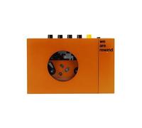 Lecteur Cassette Portable - We Are Rewind - Orange - Bluetooth 5.1 - Aluminium - Batterie Lithium Rechargeable