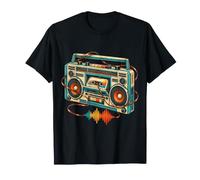 Lecteur Cassette stéréo rétro années 80 90 Musique Nostalgie T-Shirt