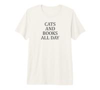 Lecteur Cats and Books All Day T-Shirt Haut de Gamme