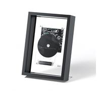 Lecteur CD avec Cadre Musical, Cadre Photo décoratif Musical avec télécommande et écran LED, Lecteur CD Mural avec télécommande, Bluetooth 5.0/Sortie AUX 3,5 mm(Black)
