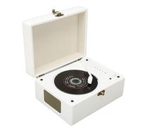 Lecteur CD avec Prise Casque AUX USB, Lecteur de Disque CD pour la Maison, Enfants et Adultes (Blanc)