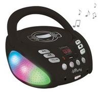 Lecteur CD Bluetooth Iparty avec Effets Lumineux et USB - Pour Enfant - Noir Noir G