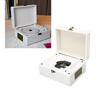 Lecteur CD Bluetooth, Lecteur CD Portable Boombox avec 2 Haut-parleurs Stéréo, Lecteur CD Portable 3600 MAh pour Voyage, Fête, Extérieur (Blanc)