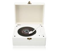 Lecteur CD Bluetooth, Lecteur CD Portable Boombox avec 2 Haut-parleurs Stéréo, Lecteur CD Portable 3600 MAh pour Voyage, Fête, Extérieur (Blanc)