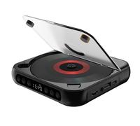 Lecteur CD Bluetooth nomade rechargeable USB-C, MP3/WMA, USB, haut-parleur intégré,noir