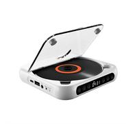Lecteur CD Bluetooth portable, mini lecteur CD portable rétro pour voiture et maison, son Hi-Fi, rechargeable, Bluetooth 5.3, prise en charge auxiliaire de voiture, lecteur de musique compact et léger