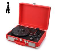 Lecteur CD, boîte à Musique, Son stéréo - Expérience Le Charme du Vinyle. Idéal pour Les Maisons, Les Bureaux et Les lieux de Divertissement. China Red