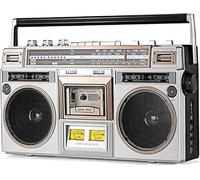 Lecteur CD Boombox, Lecteur De Cassettes Portable avec Bluetooth, Radio FM/Dab+, Enregistrement USB, Lecteur De Musique Rétro Classique pour La Maison Et Les Voyages