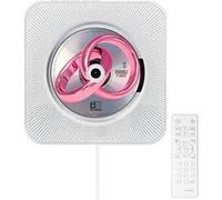 Lecteur CD Cancale Mural avec Bluetooth 5.0 FM Radio Télécommande Blanc
