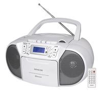 Sencor Lecteur de CD et cassettes SPT 3907 W 4 W Bluetooth Blanc
