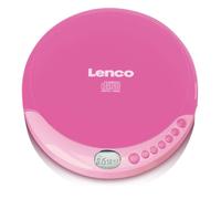 Lenco CD-011 Lecteur CD Portable Walkman Diskman avec écouteurs et câble de Charge Micro USB Rose - CD-011PINK