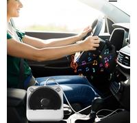 Lecteur CD de voiture portable en ABS avec port auxiliaire et câble USB pour véhicules, ordinateurs portables, téléviseurs, lecteurs audio
