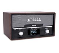 Denver Radio Dab Lecteur CD - Radio Vintage - Bluetooth - 20 Stations préréglées - Dab/FM/AUX - MDA525DW