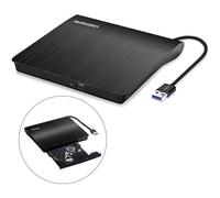 Lecteur CD/DVD Externe - AUDBURN - USB 3.0 - Graveur DVD - Enregistreur Portable - Noir
