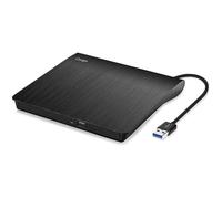 Lecteur CD-DVD Externe, Cocopa USB 3.0 Graveur DVD Externe CD Enregistreur Portable RW-ROM Mince ROM Transmission Rapide Câble U19