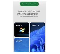 Lecteur CD/DVD externe, lecteur optique portable CD DVD +/-RW, USB 3.0 et Type-C pour Windows 11, 10, 8, 7