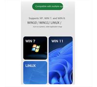 Lecteur CD/DVD externe portable, graveur CD/DVD +/-RW, lecteur optique USB 3.0 et Type-C pour Windows 11, 10, 8 et 7