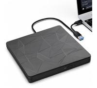 Lecteur CD DVD Externe pour PC, USB 3.0 et Type C, +/-RW Drive | Graveur DVD externe, lecteur DVD externe pour PC, ordinateur portable, ordinateur portable Mac Windows 11/10/8/7/XP Linux OS