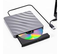 Lecteur CD DVD Externe pour PC, USB 3.0 Graveur DVD Externe Optiques Externes -/+ RW Drive, Lecture Rapide Lecteur dvd USB pour Windows, Mac OS, Linux, Ordinateur Portable, iMac, MacBook, Desktop