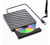 Lecteur CD DVD Externe pour PC, USB 3.0 Graveur DVD Externe Optiques Externes -/+ RW Drive, Lecture Rapide Lecteur dvd USB pour Windows, Mac OS, Linux, Ordinateur Portable, iMac, MacBook, Desktop
