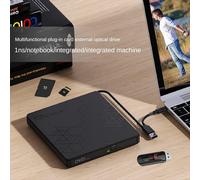 Lecteur CD/DVD externe USB 3.0/Type-C, adaptateur CD/DVD-ROM +/-RW, lecteur optique
