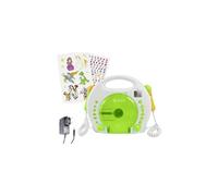 Lecteur CD enfants X4 Tech Bobby Joey CD, SD, USB avec fonction karaoké, avec microphone blanc, vert