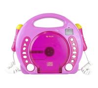 Lecteur CD enfants X4 Tech Bobby Joey CD, SD, USB avec microphone rose