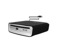 Lecteur CD externe pour port USB de voiture, compatible avec les systèmes audio de voiture, lecteur CD portable pour ordinateur portable et TV.