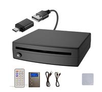 Lecteur CD externe via port USB, lecteur CD universel pour voiture/camion avec adaptateur audio intégré.