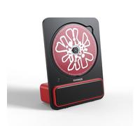 Lecteur CD, haut-parleur Bluetooth HiFi avec télécommande, port auxiliaire de 3,5 mm, deux haut-parleurs, portée de connexion de 10 m, parfait pour la maison et le bureau