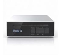 Lecteur CD HiFi, Extracteur De CD Bluetooth, Extraction De CD Au Format Wav Via USB, Émetteur Et Récepteur Bluetooth 5.3, Sorties Casque 3,5 Mm Et 4,4 Mm, Sortie Ligne Coaxiale Optique Silver