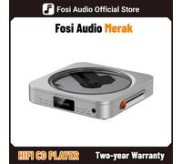 Fosi Audio Merak Silver - Lecteur CD HiFi avec DAC et Ampli Casque