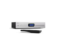 Lecteur CD Hifi télécommande et port USB compatible CD/CD-R/RW MP3 - Chaine HiFi facile à utiliser Argent