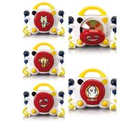 Lecteur CD karaoké portable Bluetooth 5.0 pour enfants Multicolore