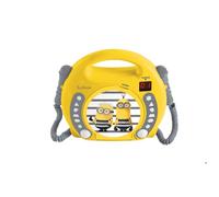 Lecteur CD Karaoké portable Les Minions - LEXIBOOK - 2 microphones - Jaune - Mixte - A partir de 3 ans