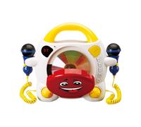 Lecteur CD Karaoké Portable pour Enfants, Bluetooth et Double Microphone