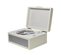 Lecteur CD, Lecteur CD Vintage, Lecture de Disque USB avec Insertion de Disque de Style Plateau, Lecteur CD Rétro pour Les Amateurs de Musique et Les Collectionneurs (White)