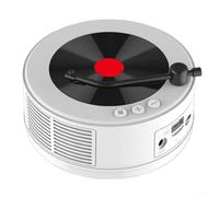 Lecteur CD, lecteur DVD externe rétro portable radio FM lecteur avec haut-parleur intégré, prise en charge AUX/USB/TF lecteurs CD personnels