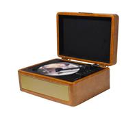 Lecteur CD, Lecture de Disque USB avec Insertion de Disque de Style Plateau Lecteur CD Rétro Lecteur CD Vintage pour Les Amateurs de Musique et Les Collectionneurs (Kaki)