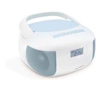 Metronic Lecteur CD Radio MOOOV 477187 Bluetooth FM, USB, Micro‑SD, AUX, Secteur/Piles, Bleu