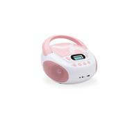 Lecteur CD MP3 enfant avec port USB - rose clair