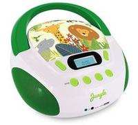 Mooov Lecteur CD enfant 477144 Jungle – MP3, USB, AUX, casque, portable Vert/Blanc
