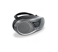 Metronic Lecteur CD MP3 477171 – DAB+ et FM RDS, USB, sortie casque, double alarme – Gris/Noir