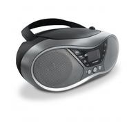 Metronic Lecteur CD MP3 477171 – DAB+ et FM RDS, USB, sortie casque, double alarme – Gris/Noir