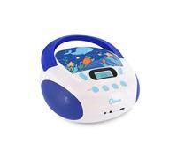 Lecteur CD MP3 Ocean enfant avec port USB - Blanc et bleu METRONIC